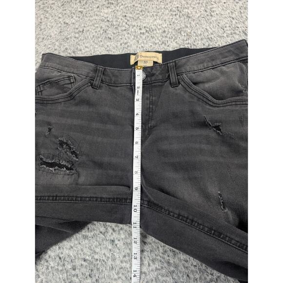 Democracy Jeans Women 10 Black Ab Technology Skinny Distressed Normcore Casual - Picture 7 of 10